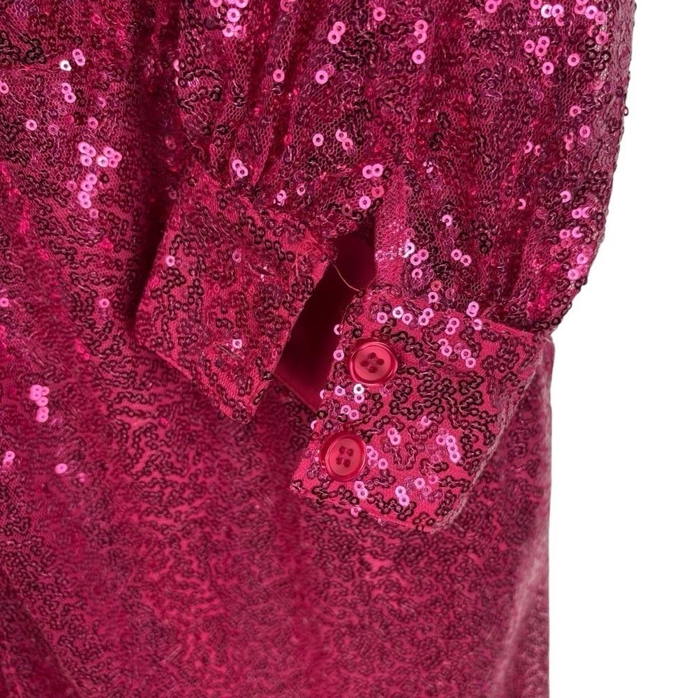 Sequin Jumpsuit With Collar size 22 - Picture 9 of 12